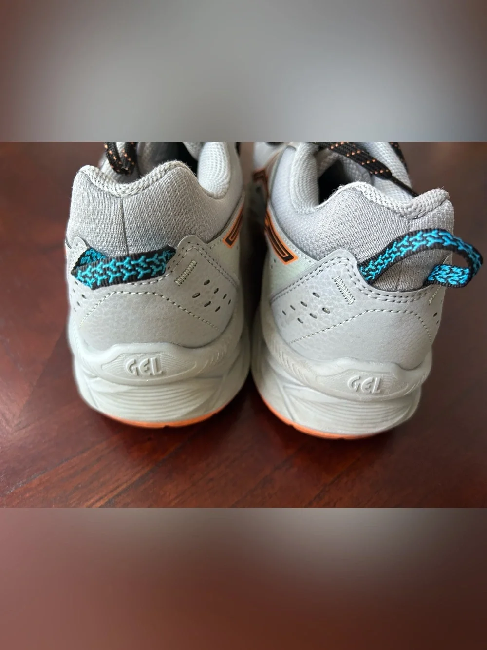 Asics Gray and Orange Men's Sneakers size 10